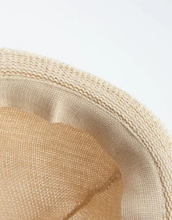 Zomerhoed - Borduursels - beige