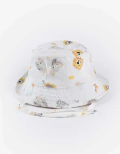 Zomerhoed - Print all-over - wit