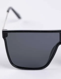 Zonnebril - Metallic details - zwart