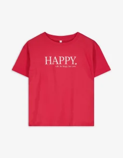 Zwangerschapsshirt - Print - pink