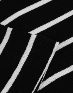 Zwangerschapsshirt - Strepen - zwart