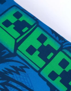 Zwembroek - Minecraft - donkerblauw