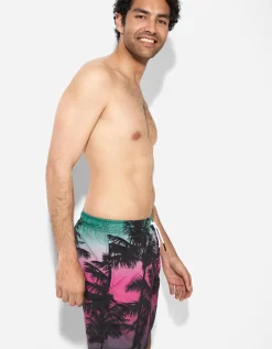 Zwembroek - Print all-over - turkoois