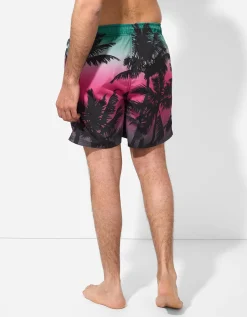 Zwembroek - Print all-over - turkoois