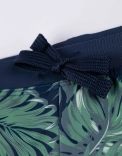 Zwembroek - Print all-over - donkerblauw