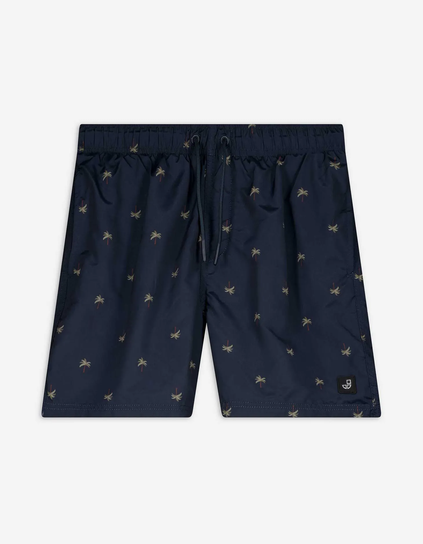 Zwembroek - Print all-over - donkerblauw