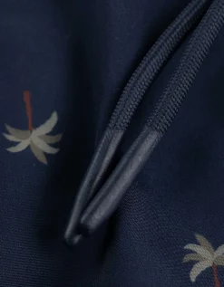 Zwembroek - Print all-over - donkerblauw
