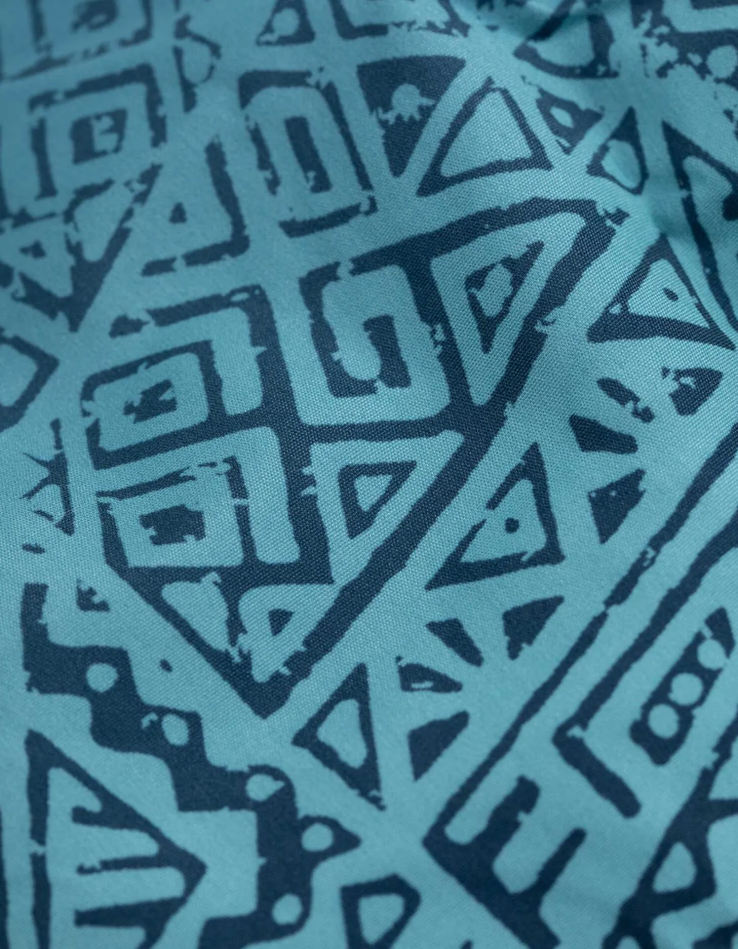 Zwembroek - Print all-over - turkoois