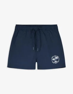 Zwembroek - Tekst - donkerblauw